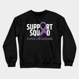 Support Squad Lupus Awareness Crewneck Sweatshirt